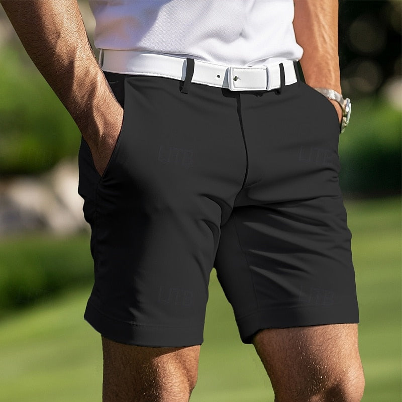 Men's Classic Casual Shorts with Zipper Fly