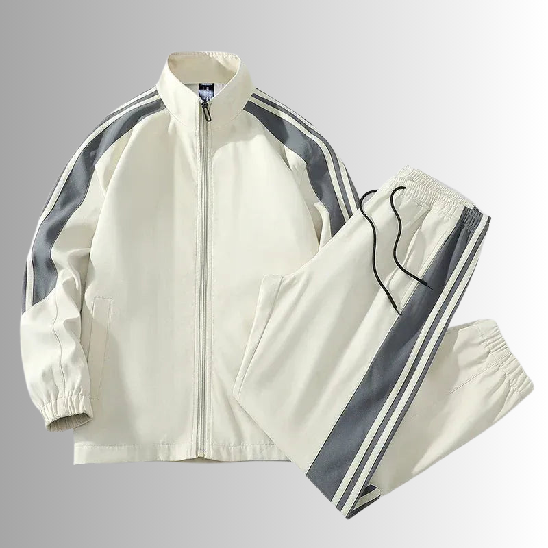 Zip-Up Jacket 2-Piece Set for Men