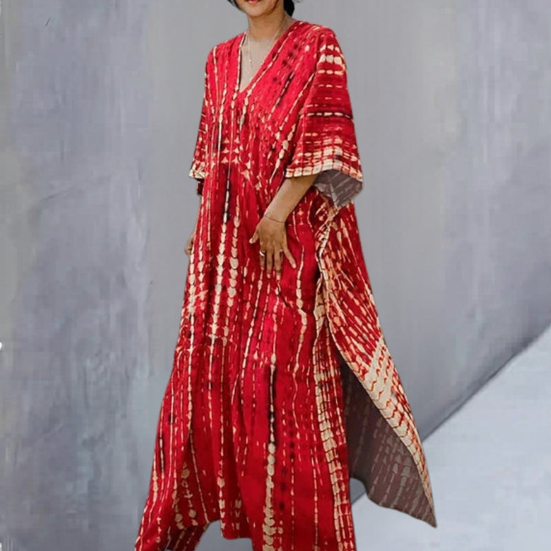 V-Neck Long Sleeve Everyday Dress