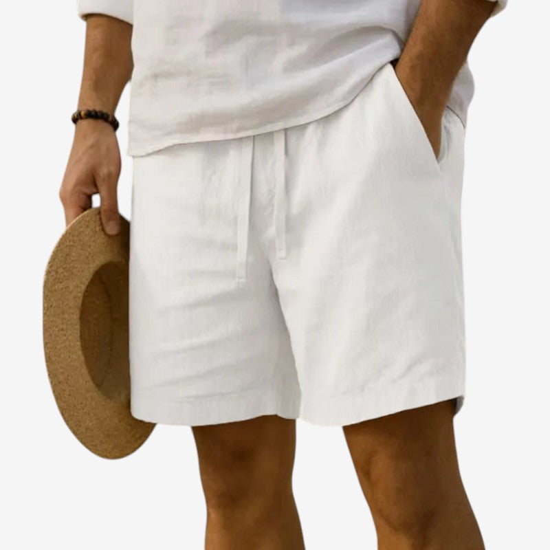 Men's Casual Drawstring Shorts with Elastic Waistband