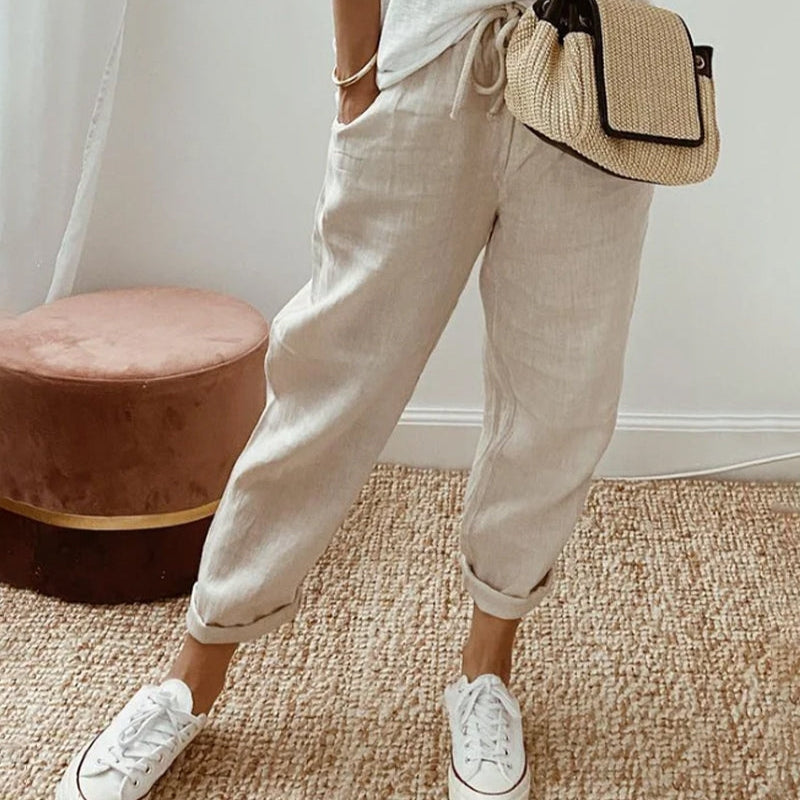 Women's Striped Loose Trousers