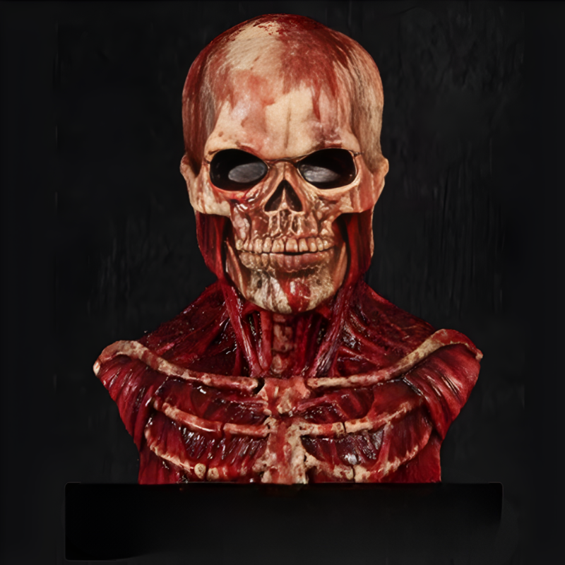 Halloween Skull Mask with Blood Effect