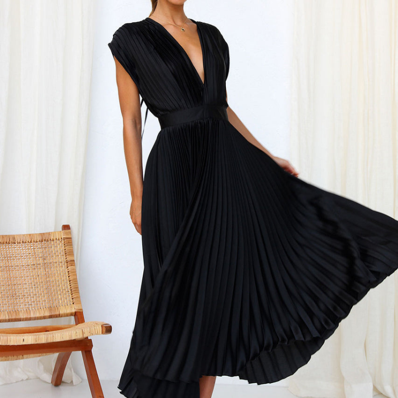 Sleeveless V-Neck Minimal Dress