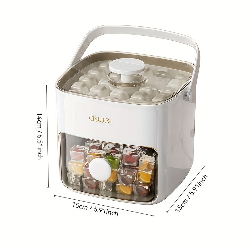 ChillMate - Ice Cube Storage and Dispenser Neat, Space-Saving Ice Organization | Easy-Access Pull-Out Drawer for Quick Ice Retrieval
