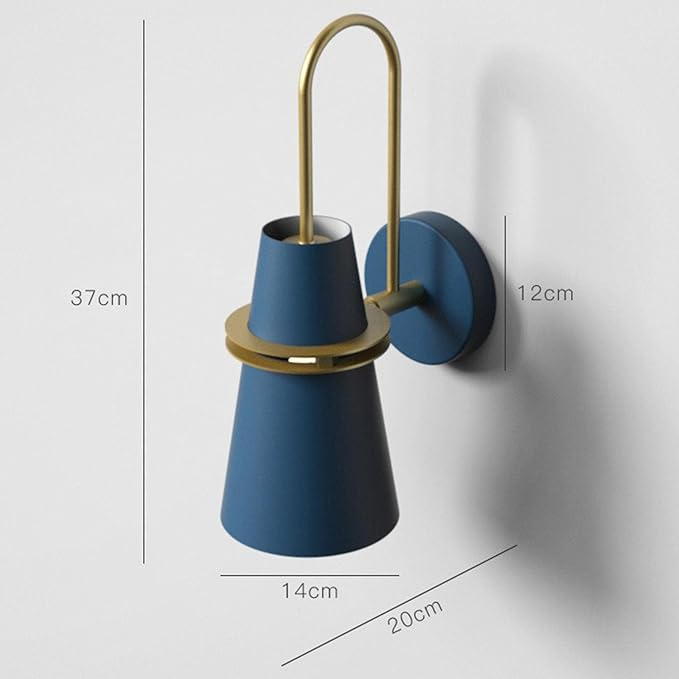 Scandinavian - Scandinavian Style Iron Wall Lamp Modern Minimalist Design with Sleek Matte Finish | Durable Iron Construction with Functional Lighting | Elegant Accent for Bedroom, Living Room, or Office