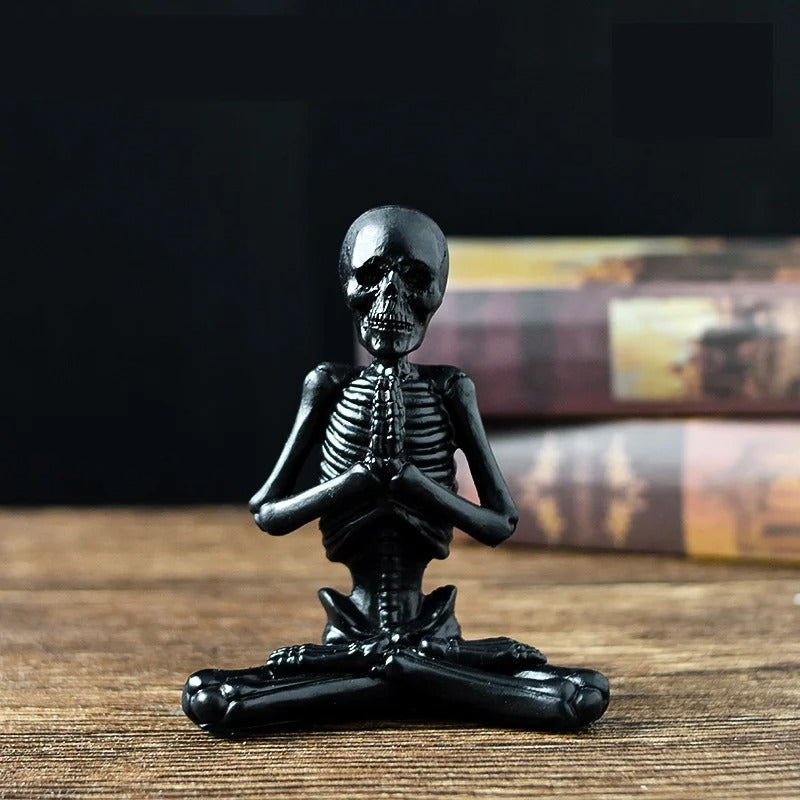 Spooky Skeleton Resin Figurine for Halloween