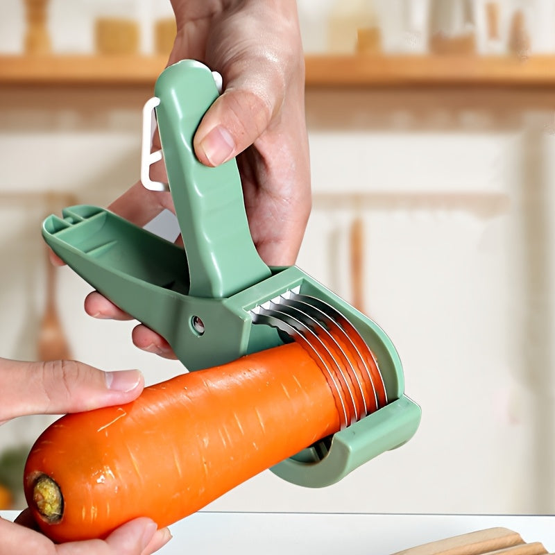 SwiftSlice - Multifunctional Fruit & Vegetable Slicer Slice, Dice, and Julienne with Precision | Sharp Stainless Steel Blades for Effortless Cutting