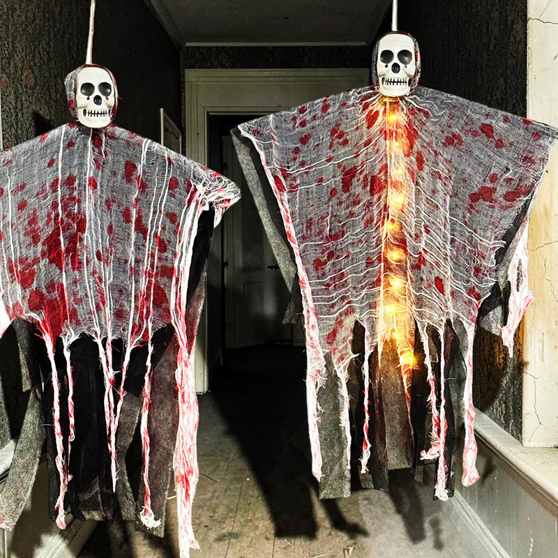 Luminous Skull Ghost Halloween Decoration
