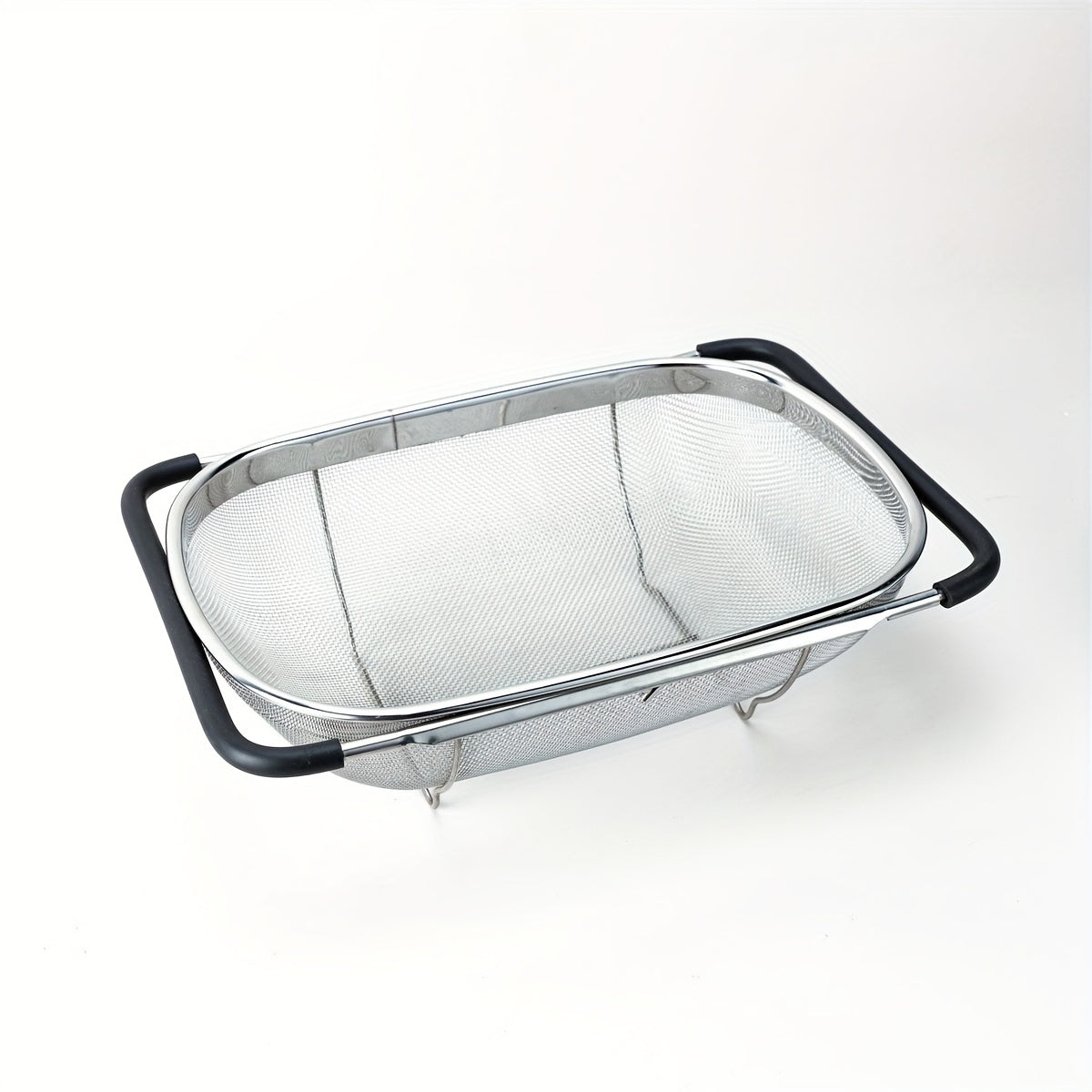 FlexDrain - Collapsible Stainless Steel Sink Strainer Durable, Space-Saving Design | Effortless Rinsing and Draining for Fruits, Vegetables, and Pasta