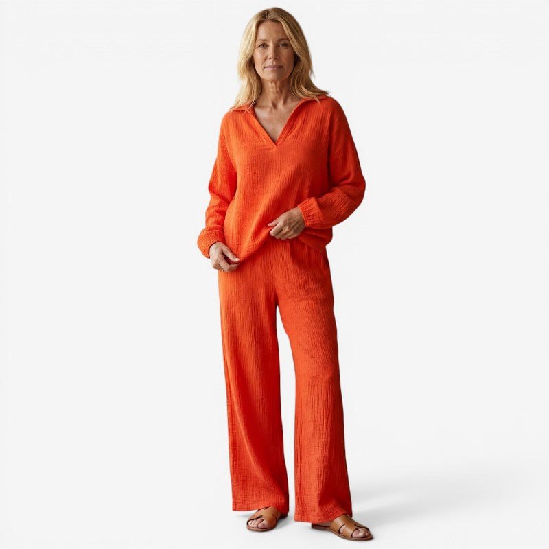 Women's Two-Piece Long Sleeve Pants Set