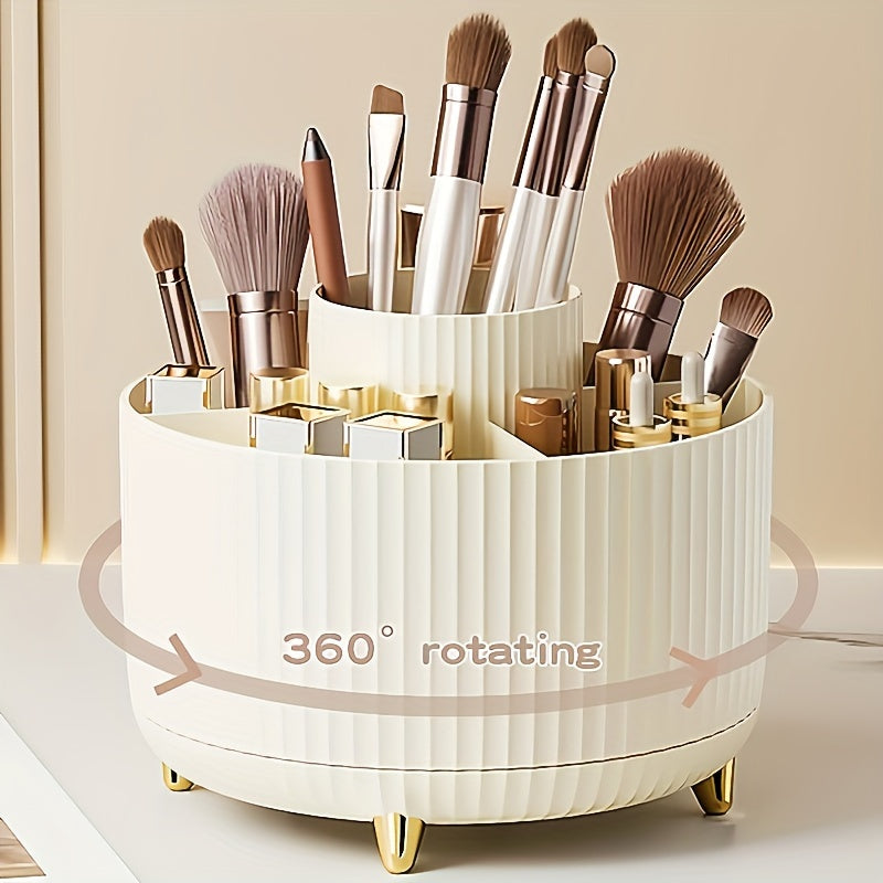 ElegantSpin 360° Rotatable Organizer – Cosmetic Storage