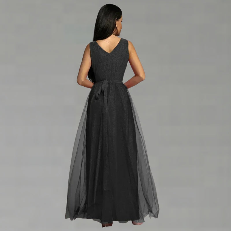 V-Neck Sleeveless Maxi Dress