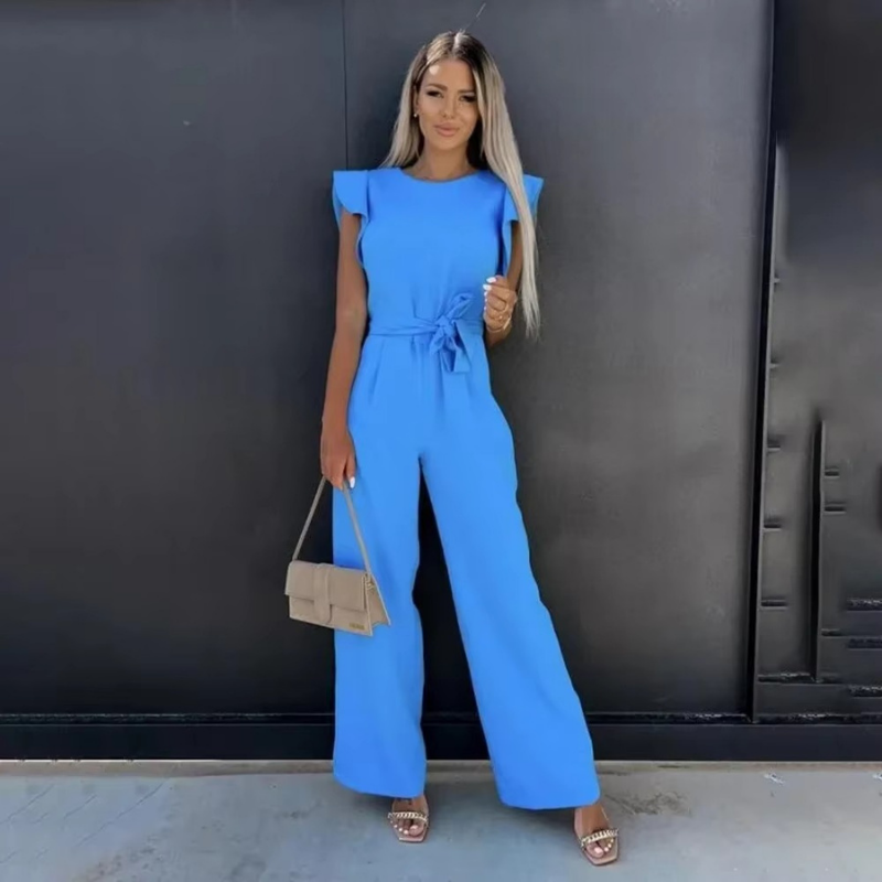 Women’s Butterfly Sleeve Wide Leg Jumpsuit