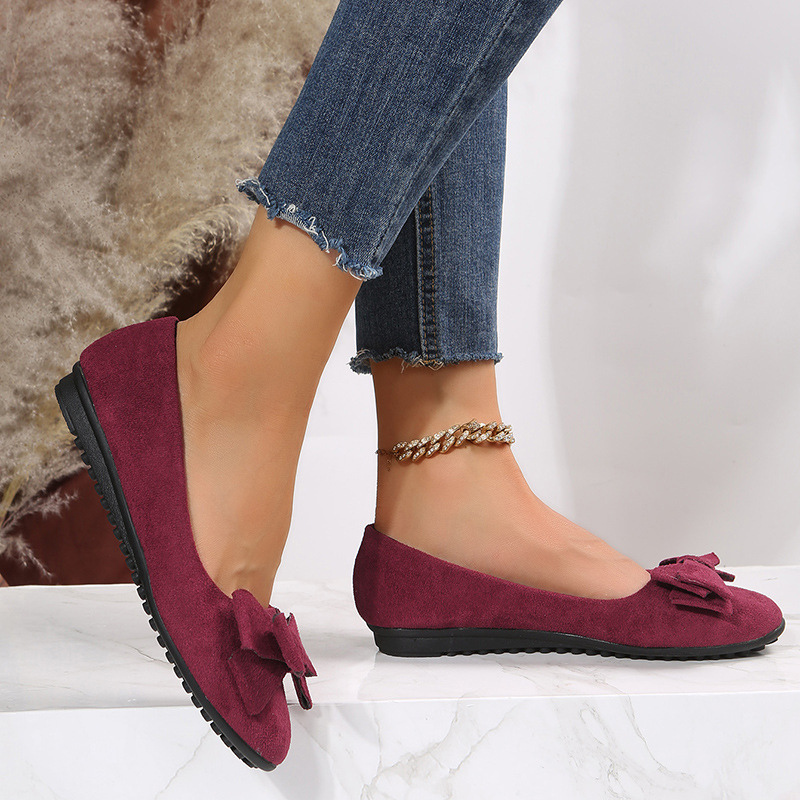 Round Toe Slip-On Ballet Flats