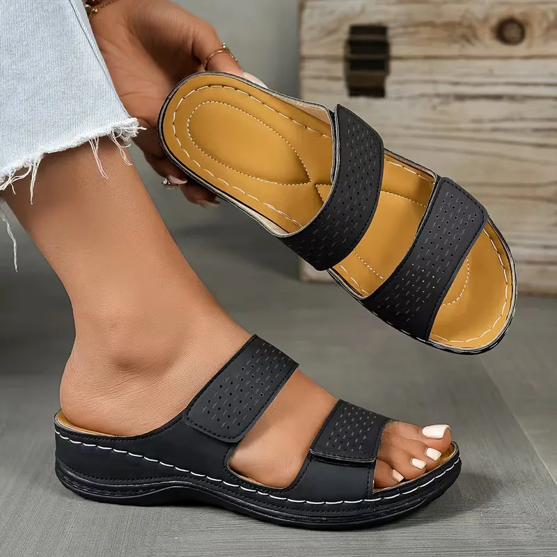 Double Strap Women's Slide Sandals