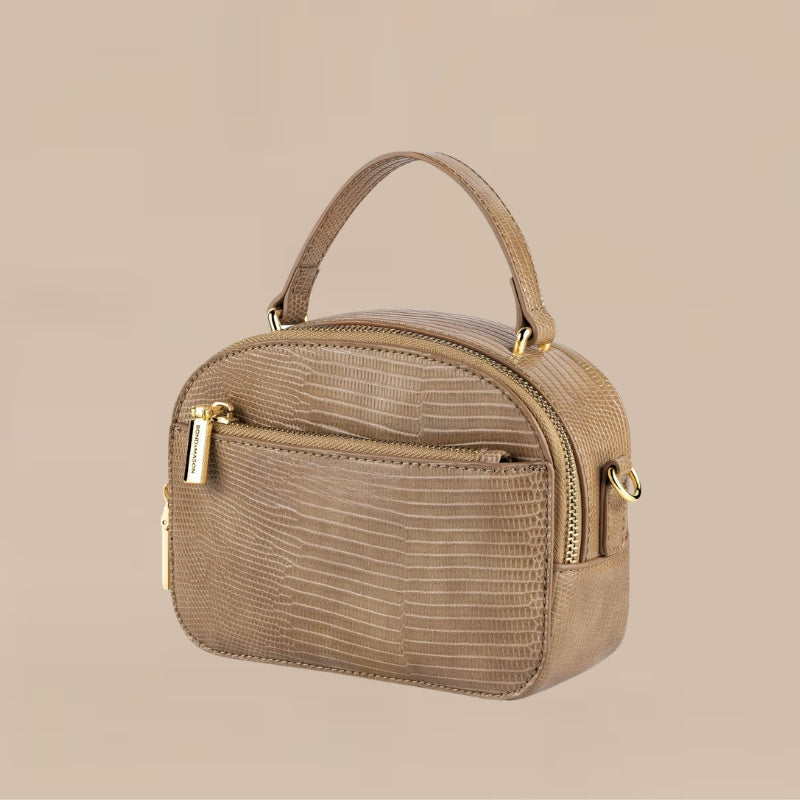 Structured Handbag with Adjustable Strap