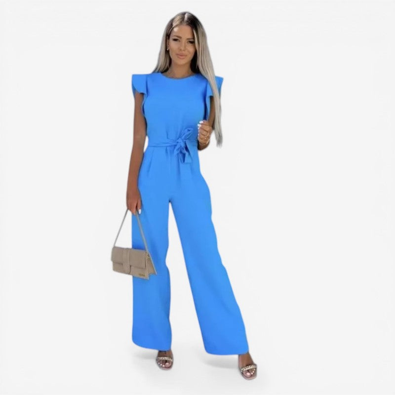 Women’s Butterfly Sleeve Wide Leg Jumpsuit
