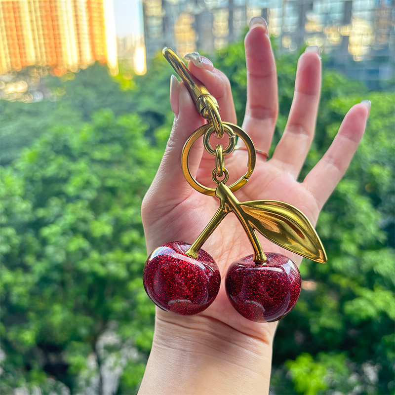Cherry Pendant Keychain