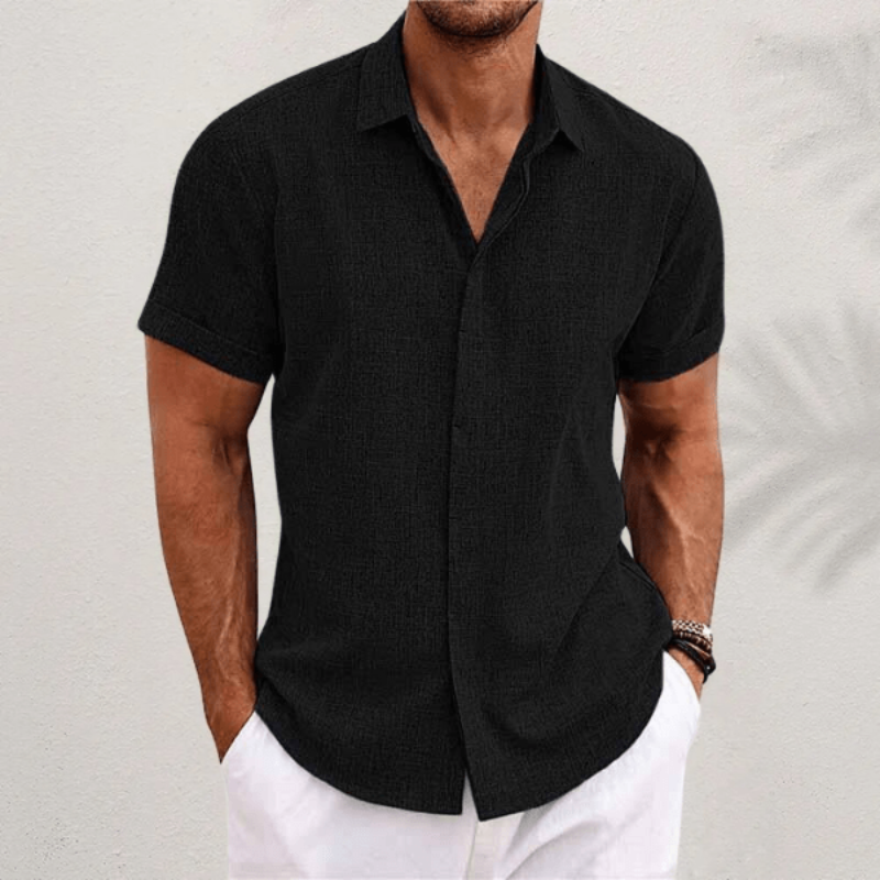Men's Short Sleeve Button-Down Shirt
