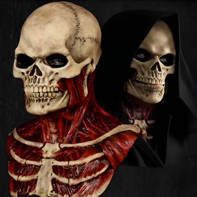 Halloween Skull Mask with Blood Effect
