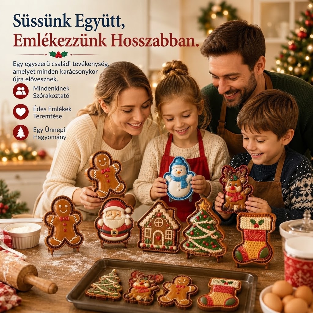 FestiveMold - Mini tortaforma 9 ünnepi mintával