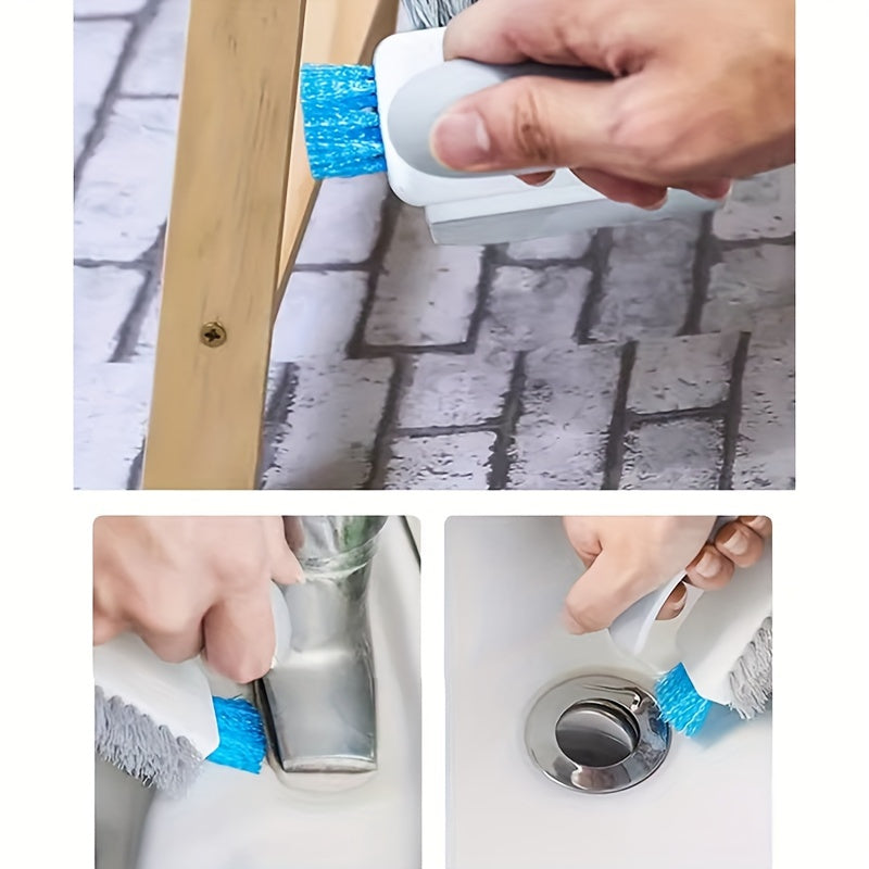 DuoScrub 2-in-1 Floor & Crevice Brush – Deep Clean Tiles & Grout with Ease
