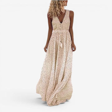Women’s Sleeveless V-Neck Maxi Dress