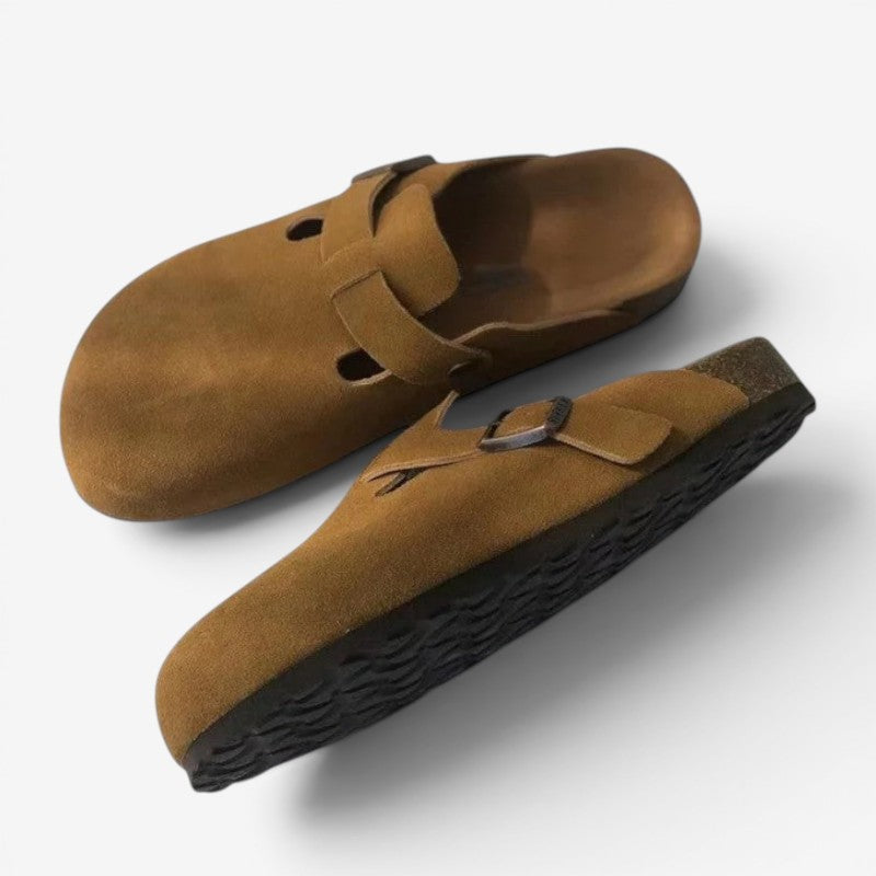 Adjustable Buckle Clogs with Round Toe