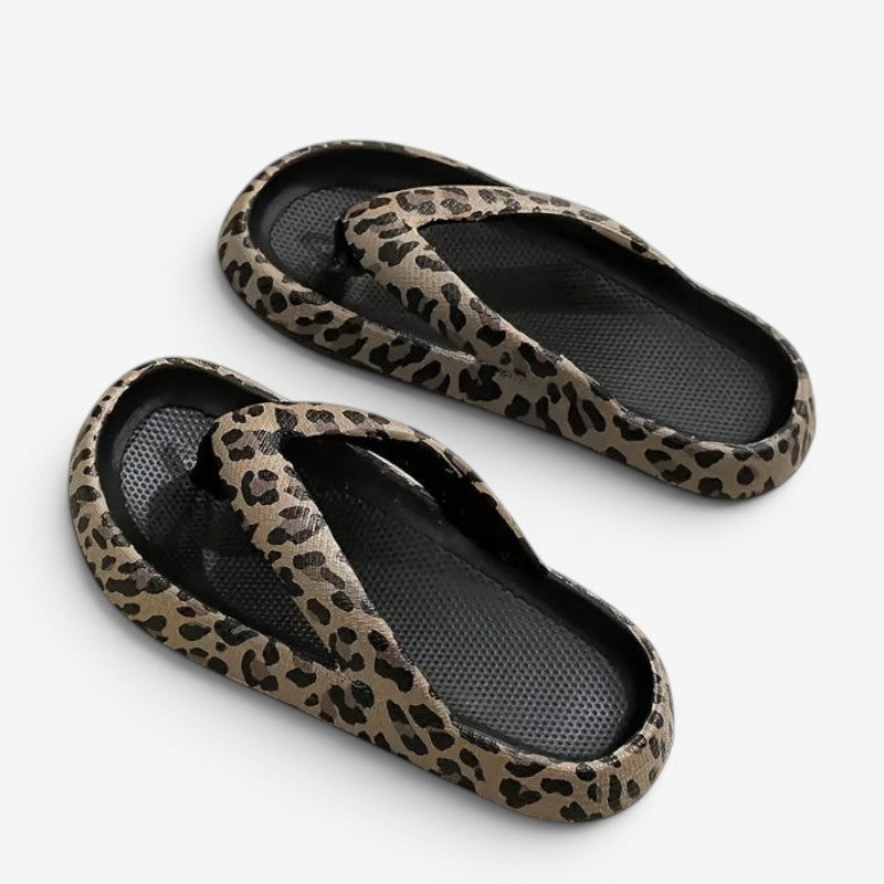 Leopard Print Slippers for Women