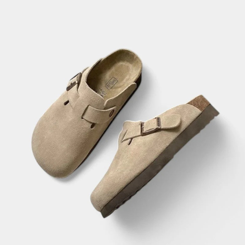 Adjustable Buckle Clogs with Round Toe