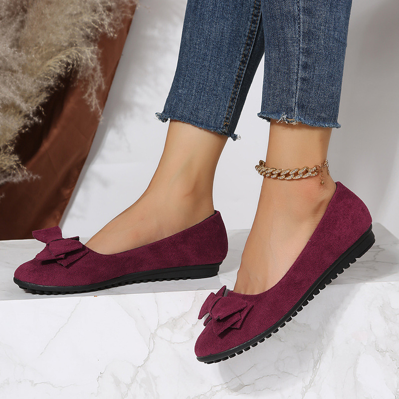 Round Toe Slip-On Ballet Flats