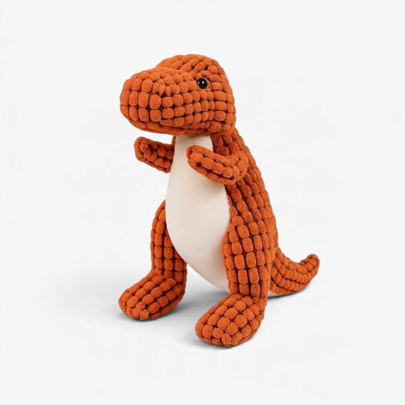 Pawrasaur - Plüss dinoszaurusz kutyajáték texturált felülettel