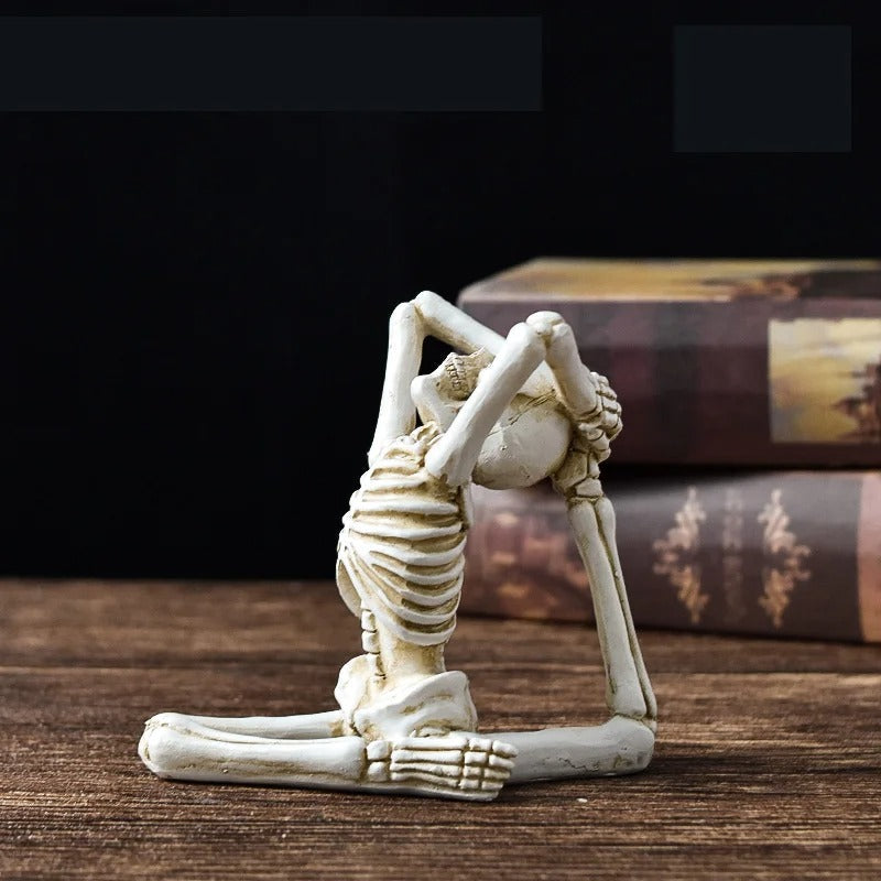 Spooky Skeleton Resin Figurine for Halloween