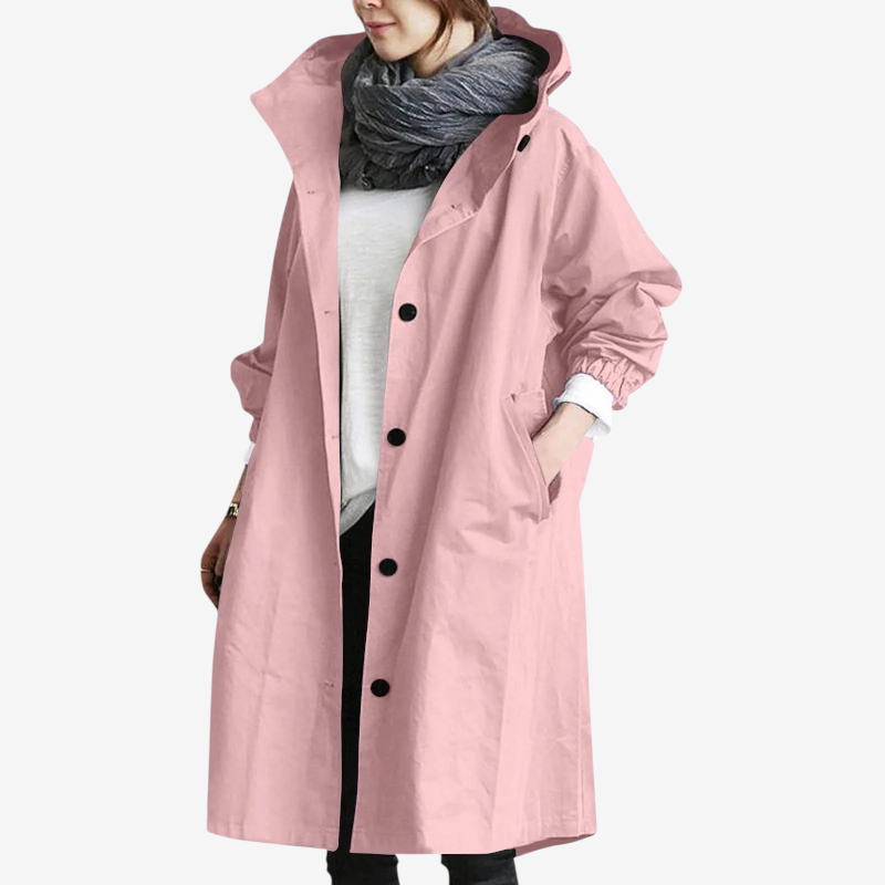 Stylish Oversized Long Sleeve Trench Coat for Women