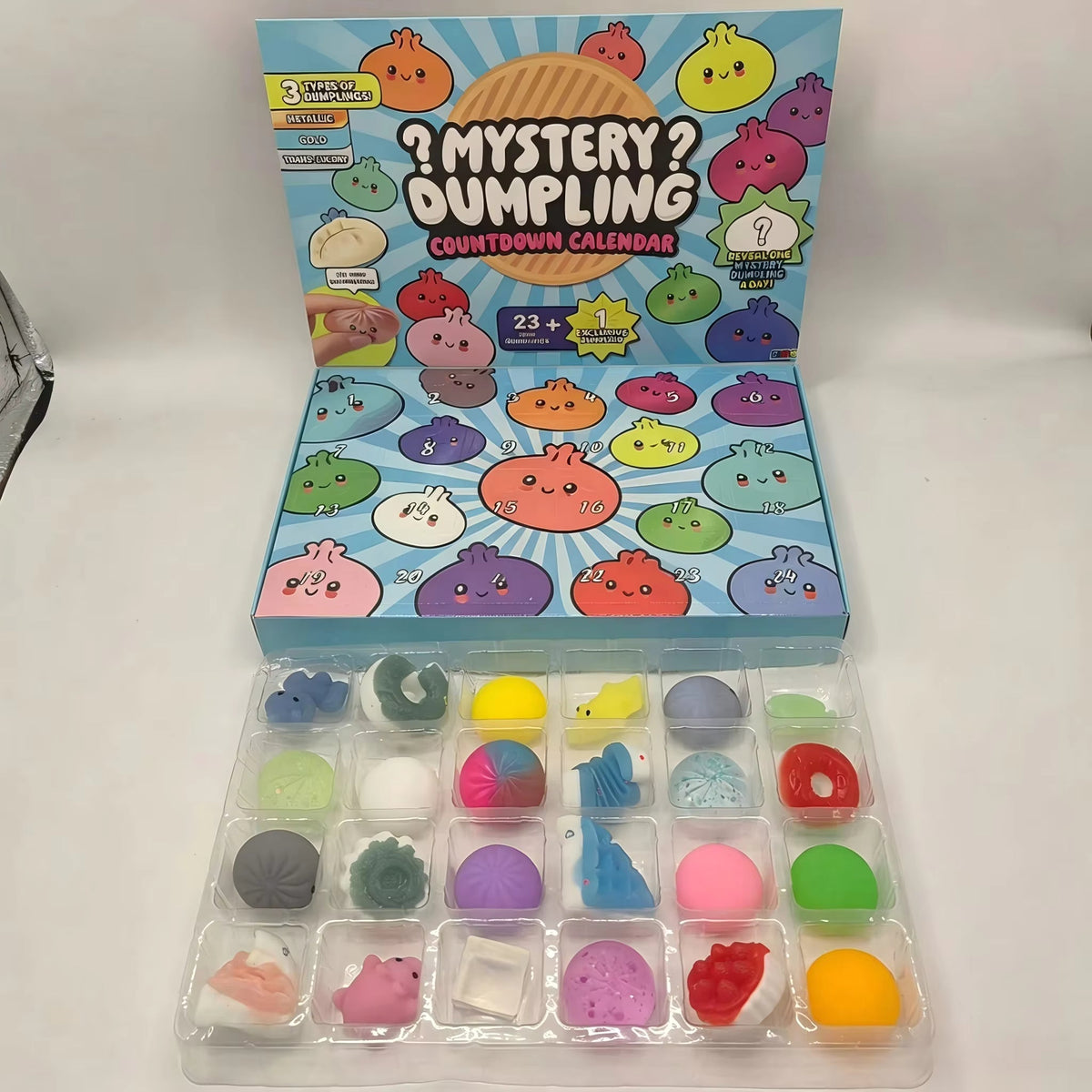 Foammas - Adventi naptár 24 lassan visszaálló squishy játékkal