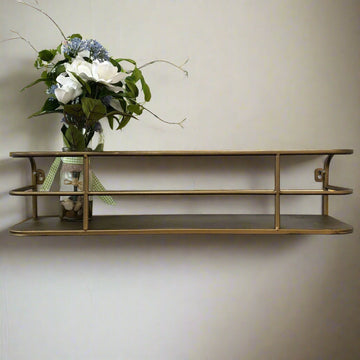 VersaRack - Minimalist Edge Shelf with Metal Frame