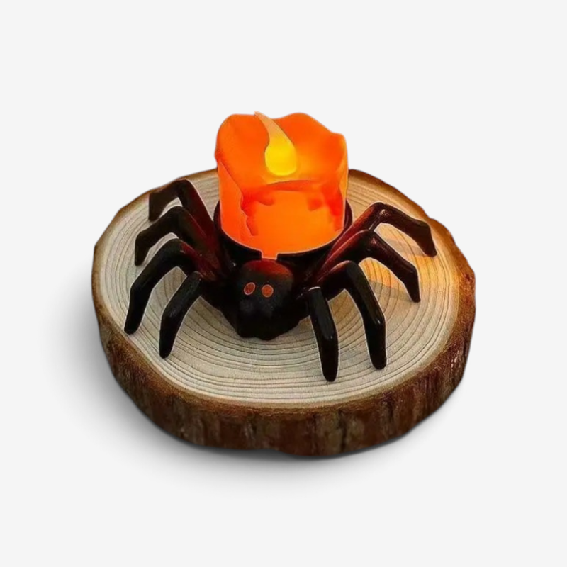 Halloween Spider Candle Holders with Unique Designs