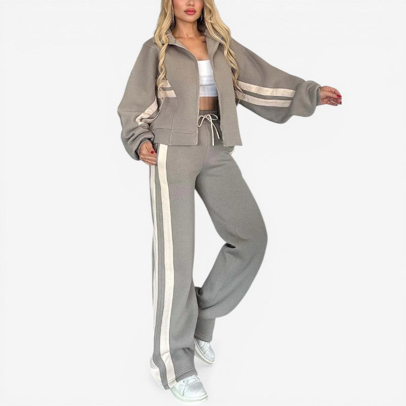 Women’s Two Piece Zip Jacket and Pants Set