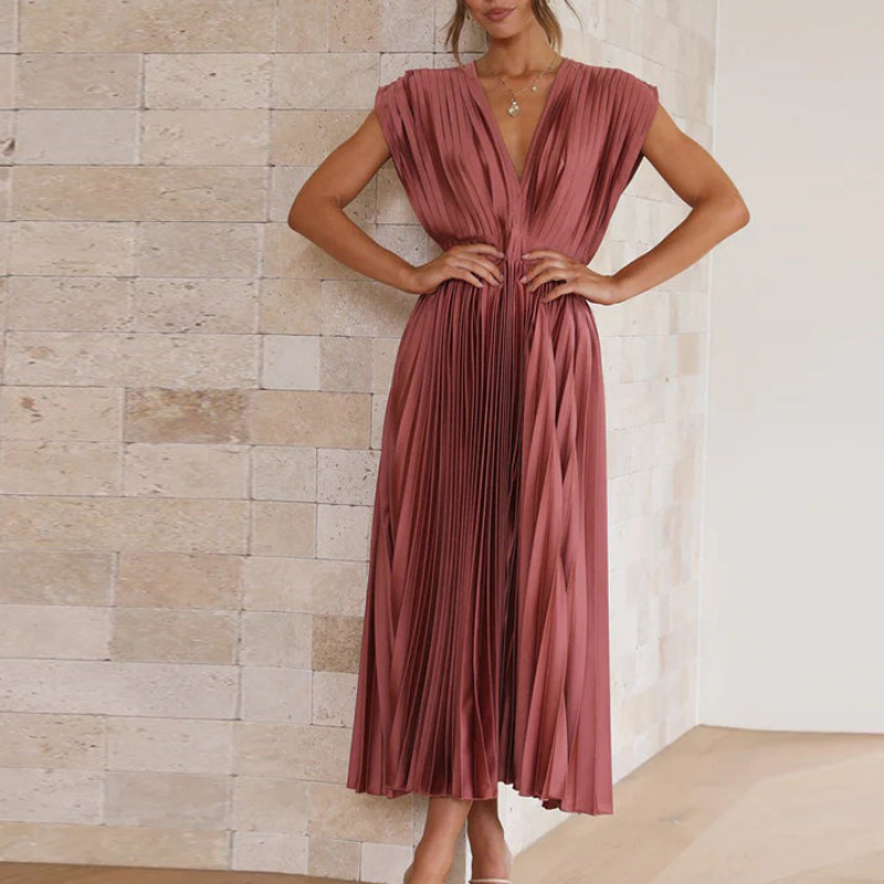 Sleeveless V-Neck Minimal Dress