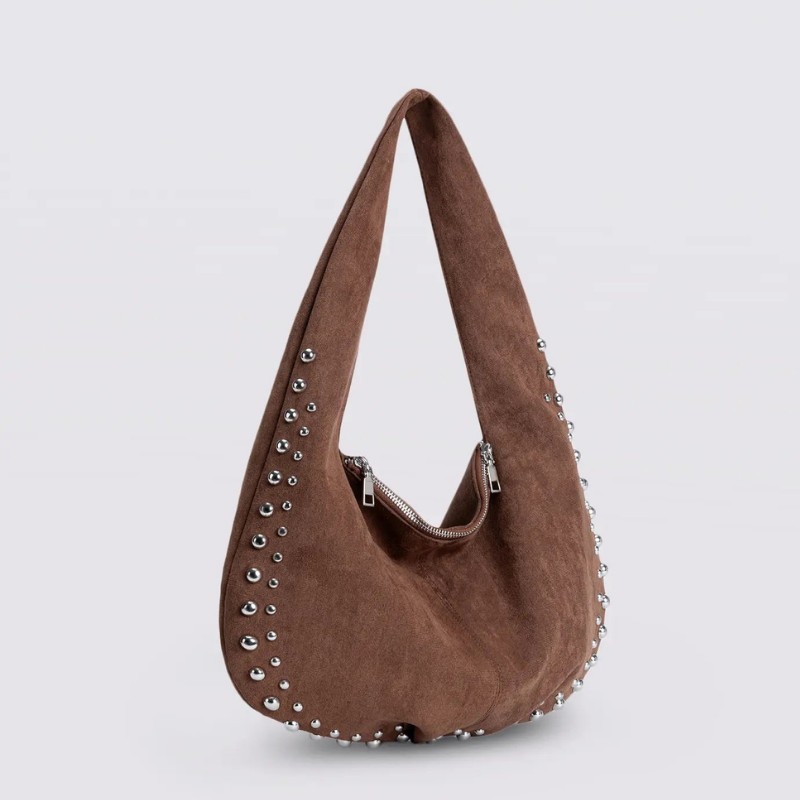 Women’s Shoulder Bag with Rivet Details