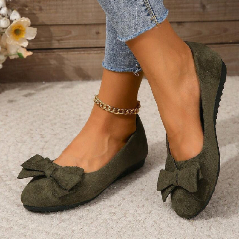 Round Toe Slip-On Ballet Flats