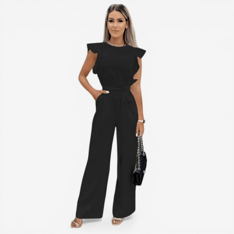 Women’s Butterfly Sleeve Wide Leg Jumpsuit