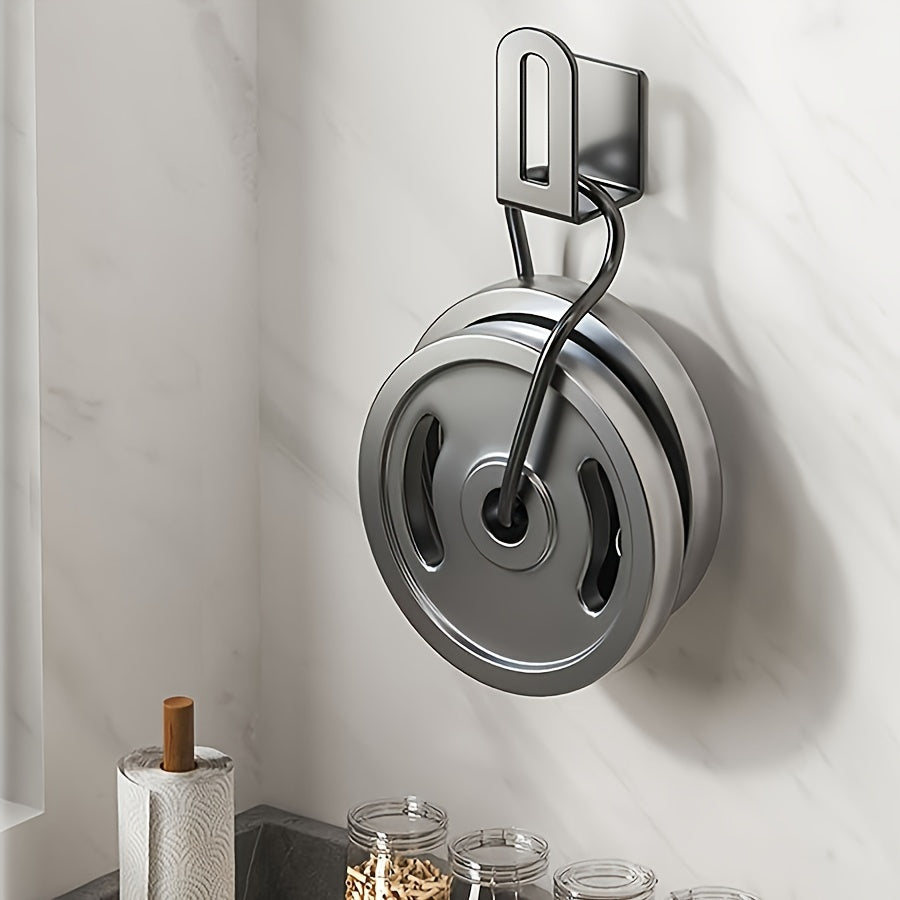 HagenStainless - Stainless Steel Kitchen Hook Rack Wall-Mounted Design for Space-Saving Storage | Durable Rust-Resistant Construction | Multipurpose Hooks for Hanging Utensils, Pots, Towels, and More