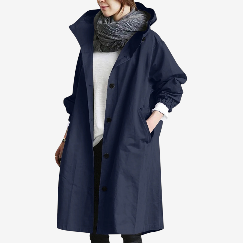 Stylish Oversized Long Sleeve Trench Coat for Women