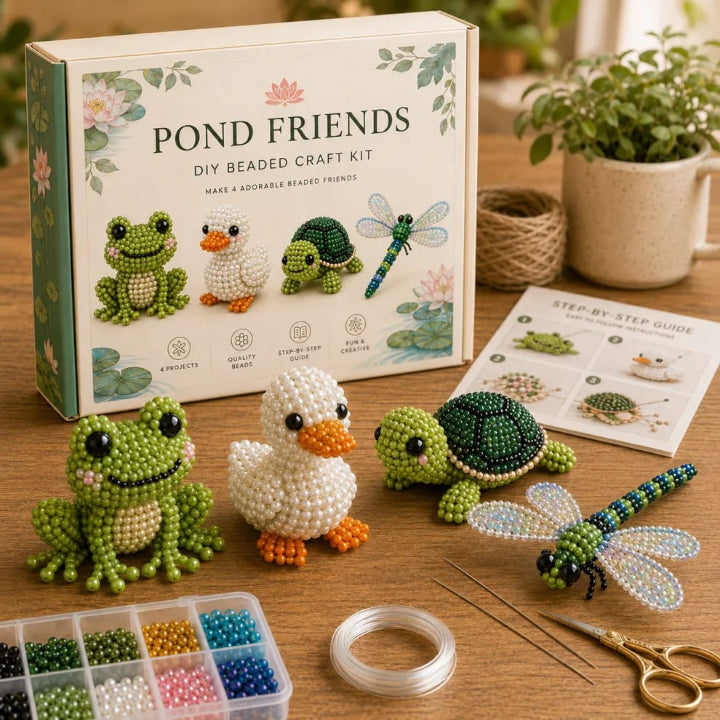 Animbead - Gyöngyállat készlet kézműves figurákhoz és eszközökkel