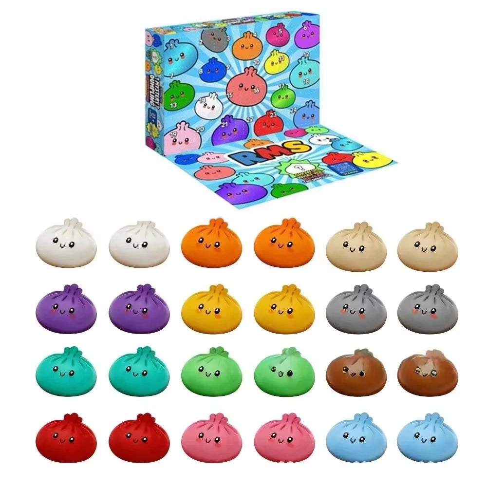 Squeezmas - Squishy játék adventi naptár 24 napos meglepetéssel