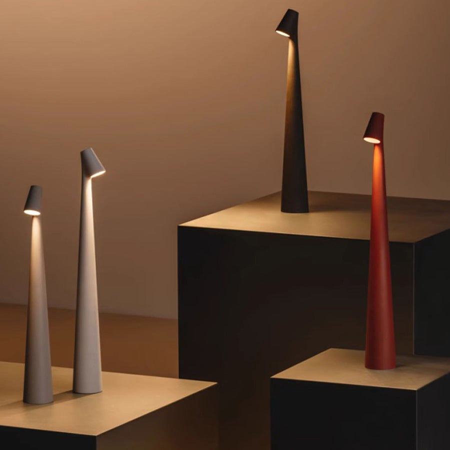SleekCone- Minimalist Conical Design for Effortless Style | Soft Ambient Light in Multiple Color Options | Versatile Accent for Bedroom, Desk or Living Room