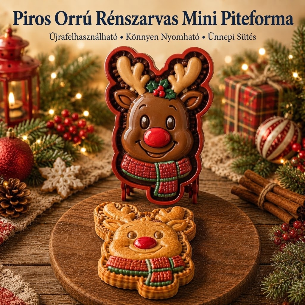 FestiveMold - Mini tortaforma 9 ünnepi mintával