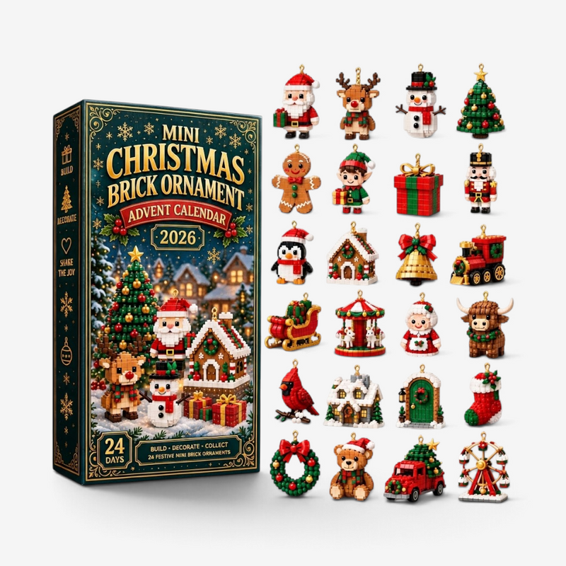 Figurvent - Karácsonyi adventi naptár 24 építhető mini figurával