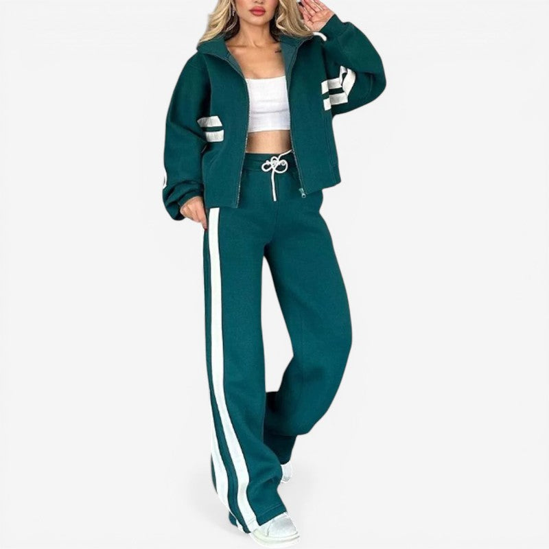 Women’s Two Piece Zip Jacket and Pants Set